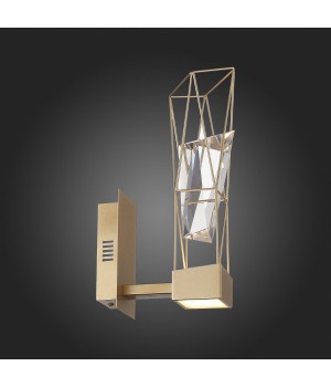 SL815.201.01 Бра ST-Luce Матовое золото/Матовое золото, Прозрачный LED 1*6W 4000K PROGETTO-foto4