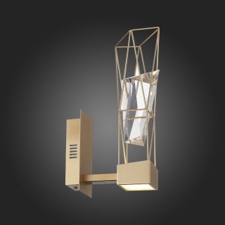 SL815.201.01 Бра ST-Luce Матовое золото/Матовое золото, Прозрачный LED 1*6W 4000K PROGETTO-foto4