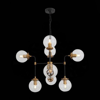 SL234.403.08 Люстра подвесная ST-Luce Черный, Золото/Прозрачный E27 8*40W VARIETA-foto4