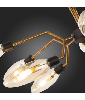 SL1174.303.12 Люстра подвесная ST-Luce Латунь/Коньячный G9 12*5W DESIMA-foto12