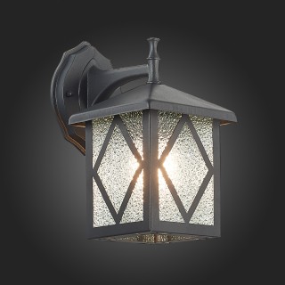 SL084.411.01 Светильник уличный настенный ST-Luce Черный/Черный, Прозрачный E27 1*60W LORNE-foto7