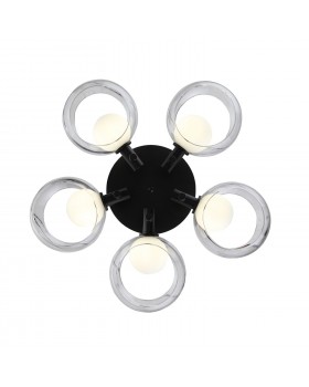 SL1483.402.05 Светильник потолочный ST-Luce Черный/Прозрачный, Белый G9 5*5W ELLETO-foto12