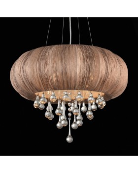 SL350.083.05 Люстра подвесная ST-Luce Хром/Кофейный E14 5*40W PREFERITA-foto3