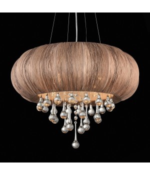 SL350.083.05 Люстра подвесная ST-Luce Хром/Кофейный E14 5*40W PREFERITA-foto3