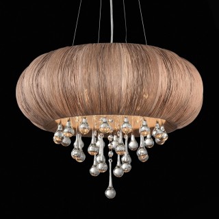 SL350.083.05 Люстра подвесная ST-Luce Хром/Кофейный E14 5*40W PREFERITA-foto3