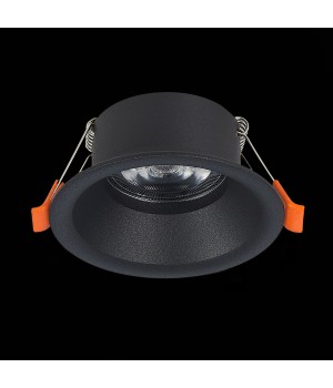 ST201.408.01 Св-к встр. Мат. черный GU10 1*50W D89xH40 220V Без ламп NOBARRA-foto5