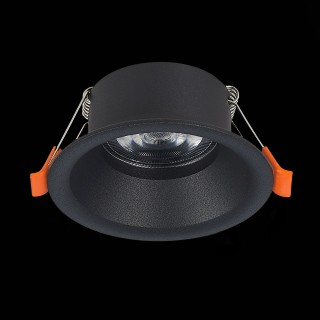 ST201.408.01 Св-к встр. Мат. черный GU10 1*50W  D89xH40 220V Без ламп NOBARRA-foto5