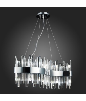 SL1160.113.12 Светильник подвесной ST-Luce Хром/Хром, Прозрачный G9 12*5W BAFO-foto3