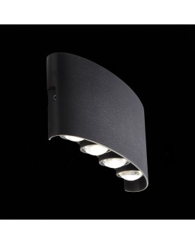 SL089.401.08 Светильник уличный настенный ST-Luce Черный кварцевый LED 8*1W 4000K BISELLO-foto10