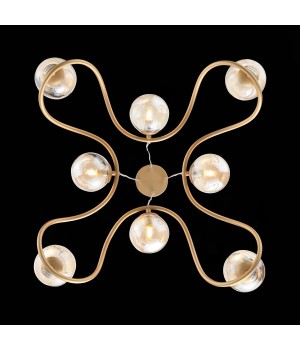 SL1502.203.08 Светильник подвесной ST-Luce Золотистый/Янтарный G9 8*5W LEGATEZZA-foto8