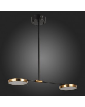 SL1605.403.02 Светильник подвесной ST-Luce Черный/Латунь, Белый LED 2*8,5W 3000K FARONE-foto6