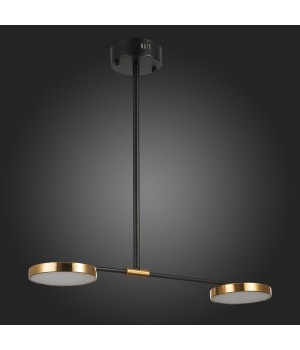 SL1605.403.02 Светильник подвесной ST-Luce Черный/Латунь, Белый LED 2*8,5W 3000K FARONE-foto6
