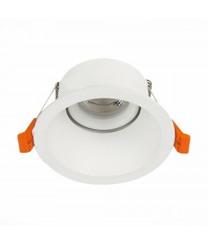 ST207.508.01 Св-к встр. Мат. белый GU10 1*50W D103xH52 220V Без ламп GROSI-foto2