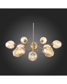 SL1500.203.12 Светильник подвесной ST-Luce Золотистый/Янтарный E14 12*40W FOVIA-foto15