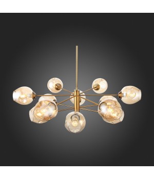 SL1500.203.12 Светильник подвесной ST-Luce Золотистый/Янтарный E14 12*40W FOVIA-foto15