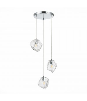 SL1175.103.03 Светильник подвесной ST-Luce хром/прозрачный E14 3*40W Portici-foto2