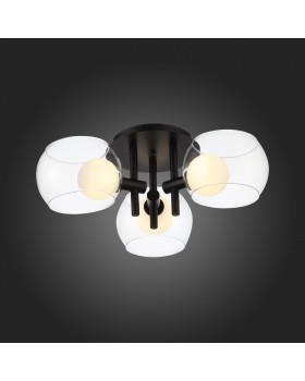 SL1483.402.03 Светильник потолочный ST-Luce Черный/Прозрачный, Белый G9 3*5W ELLETO-foto6