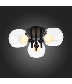 SL1483.402.03 Светильник потолочный ST-Luce Черный/Прозрачный, Белый G9 3*5W ELLETO-foto6