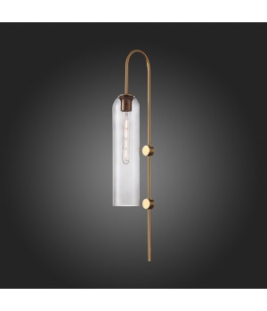 SL1145.341.01 Светильник настенный ST-Luce Латунь/Дымчатый E27 1*60W CALLANA-foto7