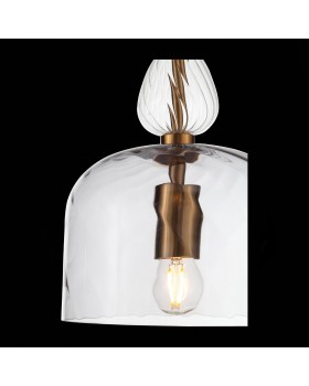 SL1147.403.01 Светильник подвесной ST-Luce Золотистый/Дымчатый E27 1*60W ILLUVIO-foto5