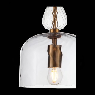 SL1147.403.01 Светильник подвесной ST-Luce Золотистый/Дымчатый E27 1*60W ILLUVIO-foto5