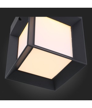 SL077.401.01 Светильник уличный настенный ST-Luce Черный/Белый LED 1*9W 3000K CUBISTA-foto6