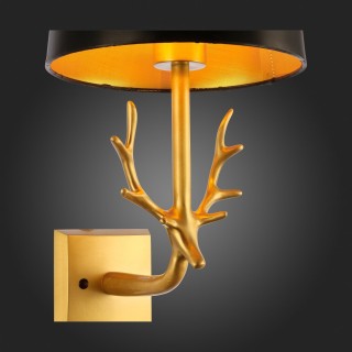 SL1123.201.01 Светильник настенный ST-Luce Латунь/Черный, Золотистый E14 1*40W VELOSSA-foto3