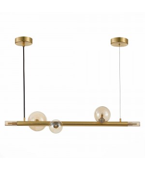 SL1509.203.05 Светильник подвесной ST-Luce Золотистый/Коньячный G9 5*5W CIELO-foto2