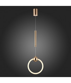 SL1578.203.01 Подвес ST-Luce Золотистый/Золотистый, Белый LED 1*15W 3000K GIERA-foto7