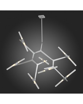 SL947.102.14 Люстра потолочная ST-Luce Серебристый/Белый G9 14*5W LACONICITA-foto6