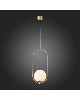 SL1118.203.01 Светильник подвесной ST-Luce Золотистый/Белый E27 1*40W PENOLO-foto7