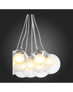 SL431.113.07 Светильник подвесной ST-Luce Хром/Прозрачный, Белый G9 7*5W DUALITA-foto9