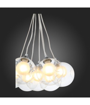 SL431.113.07 Светильник подвесной ST-Luce Хром/Прозрачный, Белый G9 7*5W DUALITA-foto9