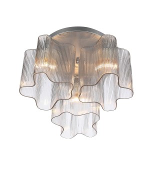 SL117.102.03 Люстра потолочная ST-Luce Серебристый/Прозрачный E27 3*60W ONDE-foto11