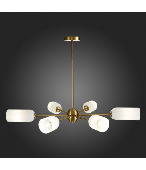 SL1180.202.06 Люстра потолочная ST-Luce Золотистый/Белый E14 6*40W TREVISO-foto3