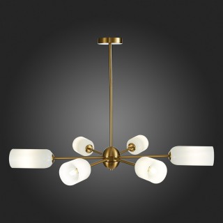 SL1180.202.06 Люстра потолочная ST-Luce Золотистый/Белый E14 6*40W TREVISO-foto3