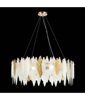 SL1224.203.10 Люстра подвесная ST-Luce Золотистый/Прозрачный, Белый E14 10*60W LASTRA-foto8