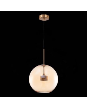 SL1133.323.01 Светильник подвесной ST-Luce Латунь/Коньячный LED 1*10W 3000K BOPONE-foto4