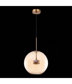 SL1133.323.01 Светильник подвесной ST-Luce Латунь/Коньячный LED 1*10W 3000K BOPONE-foto4