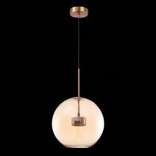 SL1133.323.01 Светильник подвесной ST-Luce Латунь/Коньячный LED 1*10W 3000K BOPONE-foto4