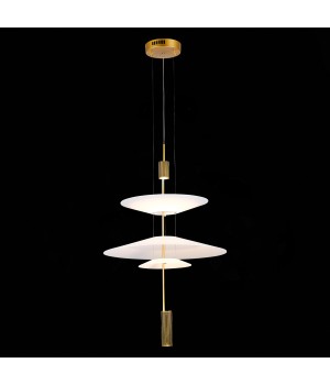 SL6101.213.01 Люстра подвесная ST-Luce Золотистый/Белый LED 1*15W 3000K Isola-foto4
