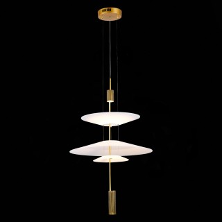 SL6101.213.01 Люстра подвесная ST-Luce Золотистый/Белый LED 1*15W 3000K Isola-foto4