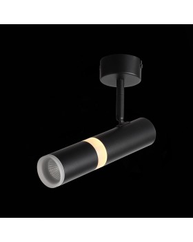 ST106.402.08 Светильник потолочный Черный LED 1*8W 3000K 624Lm Ra>80 D50xH165 170-240V ESCOPIO-foto7