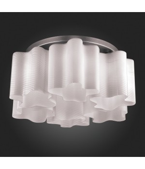 SL117.502.06 Люстра потолочная ST-Luce Серебристый/Белый с полосками E27 6*60W ONDE-foto3