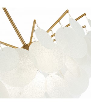 SL1231.302.06 Люстра потолочная ST-Luce Латунь/Белый E14 6*60W Vittoria-foto3