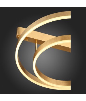 SL944.202.02 Люстра потолочная ST-Luce Анодированный золотой/Белый LED 1*34W 3000K-6000K ONZE-foto3