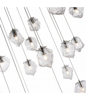 SL1175.103.18 Светильник подвесной ST-Luce хром/прозрачный E14 18*40W Portici-foto3