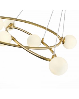 SL1508.203.07 Люстра подвесная ST-Luce Золотистый/Белый G9 7*5W RIALTO-foto3