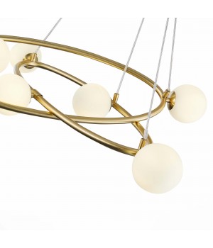 SL1508.203.07 Люстра подвесная ST-Luce Золотистый/Белый G9 7*5W RIALTO-foto3