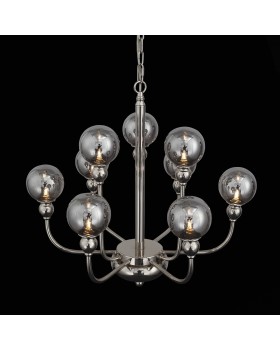 SL552.103.09 Люстра подвесная ST-Luce Никель/Дымчатый G9 9*5W FUNHI-foto4